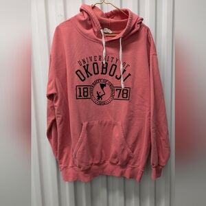 Vintage Coral Graphic Hoodie